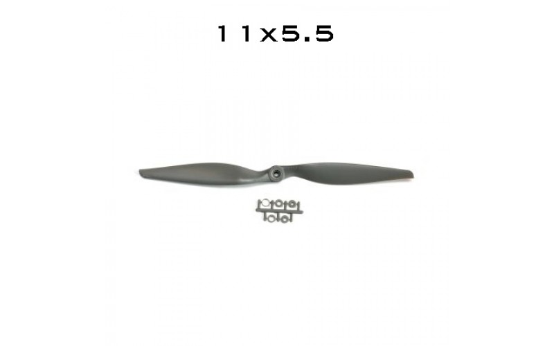 High Quality Grey Plastic APC 11x5.5 CCW Propeller Blade for RC Airplane Plane Fixed-Wing Part